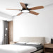 52 in. Ceiling Fan with Lights, Black Silent Ceiling Fan . Dimmable Ceiling Fan Light with Reversible Blades-9-ErisView