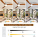52 in. Ceiling Fan with Lights, Low Profile Ceiling Fan, Wood Reversible Dimmable Flush Mount Remote Control Fan for Living Room Kitchen Bedroom-4-ErisView