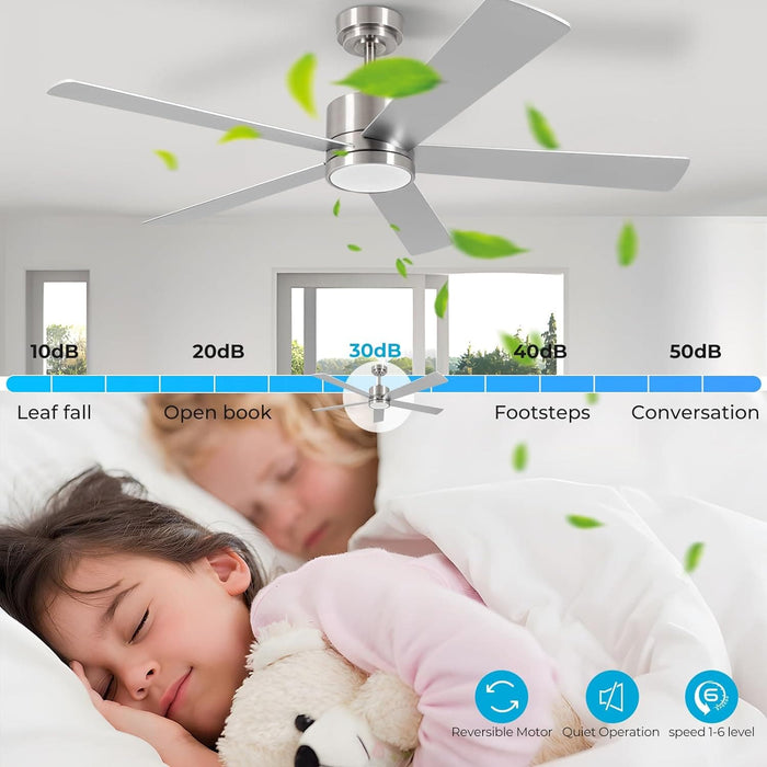 52 in. Ceiling Fan with Lights Remote, New Ceiling Fans, Bedroom Ceiling Fans, Kitchen Ceiling Fans, Dining Room Ceiling Fan-4-ErisView