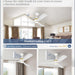 52 in. Ceiling Fan with Lights and Remote Control, Modern Reversible Ceiling Fan for Bedroom Living Room, Patio Porch Ceiling Fans-12-ErisView