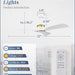 52 in. Ceiling Fan with Lights and Remote Control, Modern Reversible Ceiling Fan for Bedroom Living Room, Patio Porch Ceiling Fans-13-ErisView