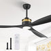 52 in. Ceiling Fan with Lights and Remote Control, Modern Reversible Ceiling Fan for Bedroom Living Room, Patio Porch Ceiling Fans-15-ErisView