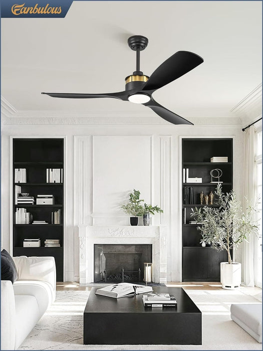 52 in. Ceiling Fan with Lights and Remote Control, Modern Reversible Ceiling Fan for Bedroom Living Room, Patio Porch Ceiling Fans-21-ErisView
