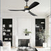 52 in. Ceiling Fan with Lights and Remote Control, Modern Reversible Ceiling Fan for Bedroom Living Room, Patio Porch Ceiling Fans-21-ErisView