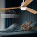 52 in. Ceiling Fan with Lights and Remote, LED Quiet Reversible DC Ceiling Fan, Wood Ceiling Fan for Living Room Bedroom Dining Room Workroom Study Room-11-ErisView