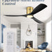 52 in. Ceiling Fan with Lights and Remote, Modern Flush Mount Ceiling Fan, Low Profile Reversible DC Ceiling Fan for Bedroom Living Room Patio-12-ErisView