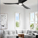 52 in. Ceiling Fan with Lights and Remote, Modern Flush Mount Ceiling Fan, Low Profile Reversible DC Ceiling Fan for Bedroom Living Room Patio-21-ErisView
