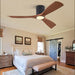 52 in. Ceiling Fan with Lights and Remote, Modern Flush Mount Ceiling Fan, Low Profile Reversible DC Ceiling Fan for Bedroom Living Room Patio-7-ErisView