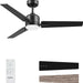 52 in. Ceiling Fan with Lights and Remote, Modern Reversible Dimmable Noiseless Ceiling Fan for Bedroom Living Room Dining Room-1-ErisView
