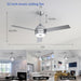 52 in. Ceiling Fan with RGB Dimming LED Light Music Bluetooth Speaker Remote Control, Reversible Ceiling Fan Summer Winter for Living Room Bedroom-30-ErisView