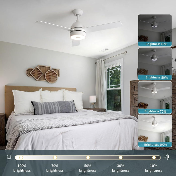 52 in. Ceiling Fan with RGB Dimming LED Light Music Bluetooth Speaker Remote Control, Reversible Ceiling Fan Summer Winter for Living Room Bedroom-39-ErisView