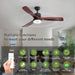 52 in. Ceiling Fan with RGB Dimming LED Light Music Bluetooth Speaker Remote Control, Reversible Ceiling Fan Summer Winter for Living Room Bedroom-8-ErisView