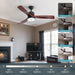52 in. Ceiling Fan with RGB Dimming LED Light Music Bluetooth Speaker Remote Control, Reversible Ceiling Fan Summer Winter for Living Room Bedroom-9-ErisView