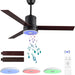 52 in. Ceiling Fan with RGB Dimming LED Light Music Bluetooth Speaker Remote Control, Reversible Ceiling Fan Summer Winter for Living Room Bedroom-1-ErisView
