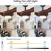 52 in. Ceiling Fan with Remote Control, Indoor Outdoor Ceiling Fan with Light, LED Dimmable DC Reversible Modern Outdoor Fan, Quiet Ceiling Fans-3-ErisView