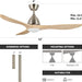 52 in. Ceiling Fan with Remote, Farmhouse Outdoor Ceiling Fan with Light, Reversible Quiet Ceiling Fans, Walnut Wood Ceiling Fan, Outdoor Patio Fans-14-ErisView