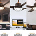 52 in. Ceiling Fan with Up and Down Light, 4 Metal  Blade Ceiling Fan-5-ErisView