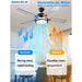 52 in. Ceiling Fans Fandelier with Lights for Bedroom Living Room Kitchen, Remote Control Fan, Modern Wood Outdoor Flush Mount Ceiling Fan-4-ErisView