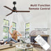 52 in. Ceiling Fans with Lights and Remote, Black Ceiling Fan with Remote, Outdoor Ceiling Fans with Light, Farmhouse Patio-10-ErisView
