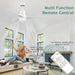 52 in. Ceiling Fans with Lights and Remote, Black Ceiling Fan with Remote, Outdoor Ceiling Fans with Light, Farmhouse Patio-17-ErisView