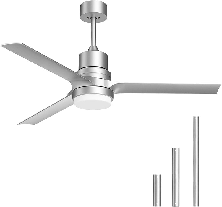 52 in. Ceiling Fans with Lights and Remote, Black Ceiling Fan with Remote, Outdoor Ceiling Fans with Light, Farmhouse Patio-22-ErisView