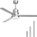 52 in. Ceiling Fans with Lights and Remote, Black Ceiling Fan with Remote, Outdoor Ceiling Fans with Light, Farmhouse Patio-22-ErisView