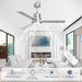 52 in. Ceiling Fans with Lights and Remote, Black Ceiling Fan with Remote, Outdoor Ceiling Fans with Light, Farmhouse Patio-23-ErisView