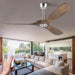52 in. Ceiling Fans without Lights, Indoor Outdoor Reversible Modern Ceiling Fan with Remote Control, Exterior Ceiling Fans-15-ErisView