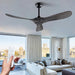 52 in. Ceiling Fans without Lights, Indoor Outdoor Reversible Modern Ceiling Fan with Remote Control, Exterior Ceiling Fans-8-ErisView