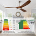 52 in. Ceiling Fans without Lights for Living Room Bedroom, Propeller Ceiling Fan with Remote Control for Outdoor Patio, Porch Fans -12-ErisView