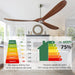52 in. Ceiling Fans without Lights for Living Room Bedroom, Propeller Ceiling Fan with Remote Control for Outdoor Patio, Porch Fans -19-ErisView