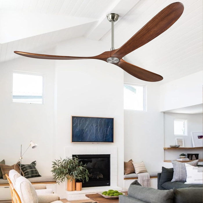 52 in. Ceiling Fans without Lights for Living Room Bedroom, Propeller Ceiling Fan with Remote Control for Outdoor Patio, Porch Fans -23-ErisView