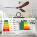 52 in. Ceiling Fans without Lights for Living Room Bedroom, Propeller Ceiling Fan with Remote Control for Outdoor Patio, Porch Fans -2-ErisView
