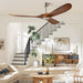 52 in. Ceiling Fans without Lights for Living Room Bedroom, Propeller Ceiling Fan with Remote Control for Outdoor Patio, Porch Fans -7-ErisView