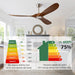 52 in. Ceiling Fans without Lights for Living Room Bedroom, Propeller Ceiling Fan with Remote Control for Outdoor Patio, Porch Fans -9-ErisView