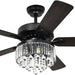 52 in. Chandelier Ceiling Fan with Remote, Crystal Fan Light, Indoor Silent Reversible Fan for Summer Winter-7-ErisView