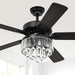 52 in. Chandelier Ceiling Fan with Remote, Crystal Fan Light, Indoor Silent Reversible Fan for Summer Winter-1-ErisView