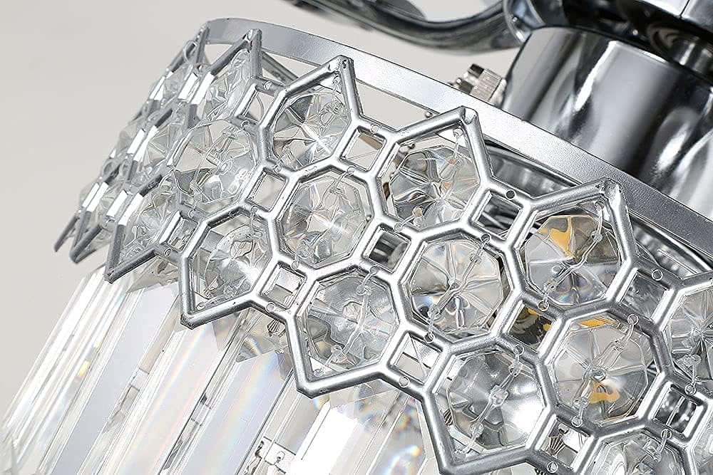 52 in. Chrome Crystal Ceiling Fan with Lights and Remote, Modern Quiet Chandelier Fanderlier Ceiling Fans for Living Room Dining Room Bedroom-6-ErisView