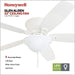 52 in. Classic Flush Mount Indoor LED Ceiling Fan with Light, Pull Chain, Quick-2-Hang, Fast Ceiling Fan Summer Winter, Brushed Nickel Ceiling Fan-16-ErisView