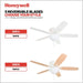 52 in. Classic Flush Mount Indoor LED Ceiling Fan with Light, Pull Chain, Quick-2-Hang, Fast Ceiling Fan Summer Winter, Brushed Nickel Ceiling Fan-19-ErisView