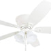 52 in. Classic Flush Mount Indoor LED Ceiling Fan with Light, Pull Chain, Quick-2-Hang, Fast Ceiling Fan Summer Winter, Brushed Nickel Ceiling Fan-27-ErisView