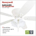 52 in. Classic Flush Mount Indoor LED Ceiling Fan with Light, Pull Chain, Quick-2-Hang, Fast Ceiling Fan Summer Winter, Brushed Nickel Ceiling Fan-28-ErisView