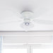 52 in. Classic Flush Mount Indoor LED Ceiling Fan with Light, Pull Chain, Quick-2-Hang, Fast Ceiling Fan Summer Winter, Brushed Nickel Ceiling Fan-30-ErisView