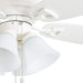 52 in. Classic Flush Mount Indoor LED Ceiling Fan with Light, Pull Chain, Quick-2-Hang, Fast Ceiling Fan Summer Winter, Brushed Nickel Ceiling Fan-34-ErisView