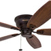52 in. Classic Flush Mount Indoor LED Ceiling Fan with Light, Pull Chain, Quick-2-Hang, Fast Ceiling Fan Summer Winter, Brushed Nickel Ceiling Fan-49-ErisView