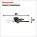 52 in. Classic Flush Mount Indoor LED Ceiling Fan with Light, Pull Chain, Quick-2-Hang, Fast Ceiling Fan Summer Winter, Brushed Nickel Ceiling Fan-57-ErisView