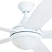 52 in. Contemporary Ceiling Fan with Light, Farmhouse Remote Control Recessed Ceiling Fan Light Fixture, 5 Blades White Grey Oak Ceiling Fan-13-ErisView