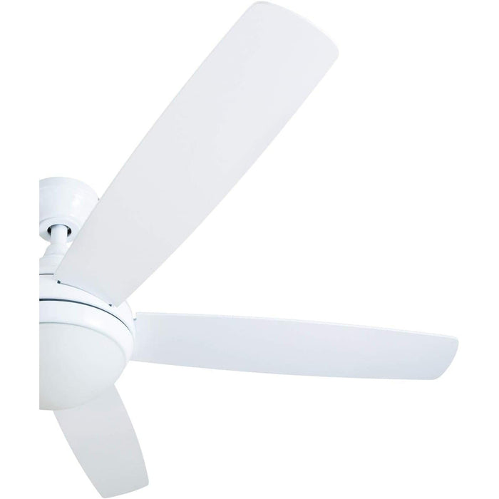 52 in. Contemporary Ceiling Fan with Light, Farmhouse Remote Control Recessed Ceiling Fan Light Fixture, 5 Blades White Grey Oak Ceiling Fan-15-ErisView