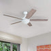 52 in. Contemporary Ceiling Fan with Light, Farmhouse Remote Control Recessed Ceiling Fan Light Fixture, 5 Blades White Grey Oak Ceiling Fan-9-ErisView
