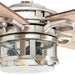 52 in. Contemporary Ceiling Fan with Light, Indoor Ceiling Fan and Light Remote Control, Reversible Ceiling Fan, Brushed Nickel Ceiling Fan-10-ErisView